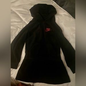 NIKE TODDLER VELVET HOODIE DRESS